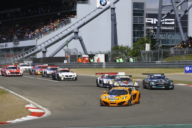 Race Start, the Mclaren #66 set off like a scolded cat