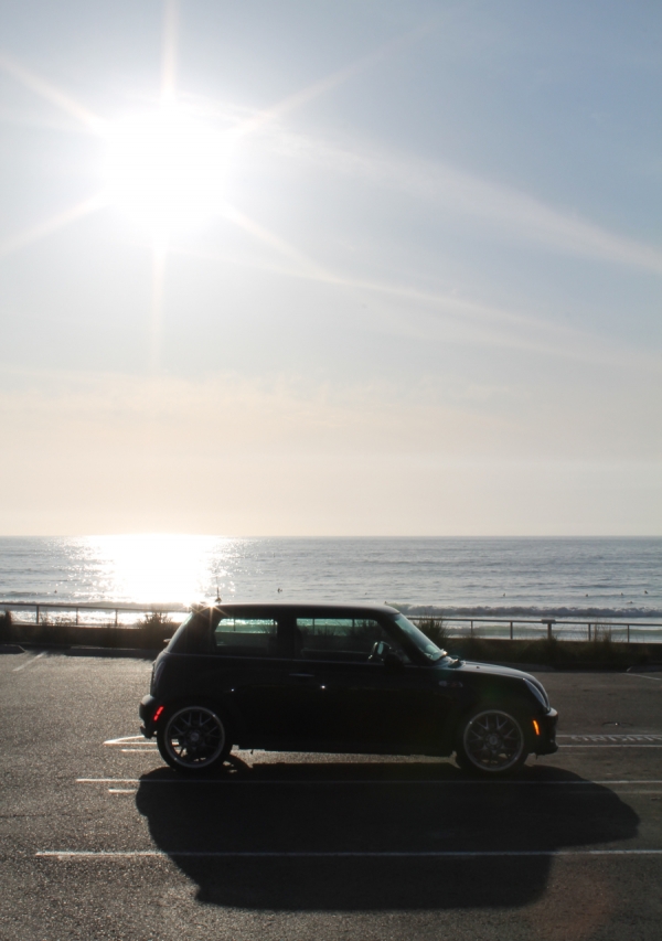 Taking in the sunset at La Jolla Shores.