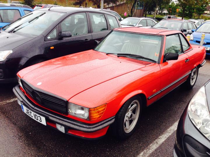 Spotted in the Wild: AMG modified Mercedes R107 SL | Drive Cult